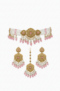 Zarreen Moti Choker Set