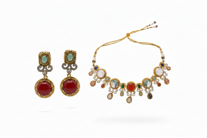 Leher Necklace Set